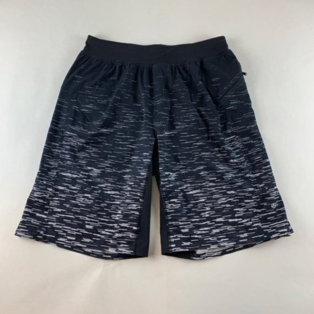 Lululemon Mens Black White Athletic Shorts